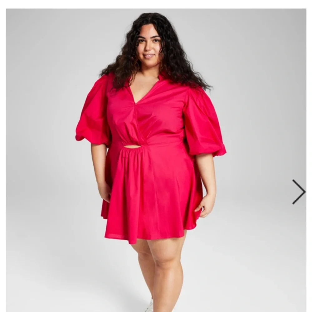 NWT And Now This Cut Out Poplin Dress SZ 1X - Picture 2 of 7